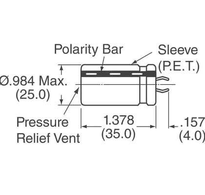 LLS2C102MELA 1000µF 160V Aluminum Electrolytic Capacitors Radial 3000 Hrs  85°C