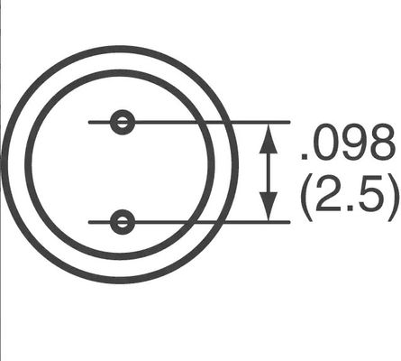 UVZ1V101MED1TD 100µF 35V Aluminum Electrolytic Capacitors Radial 1000 Hrs 105°C