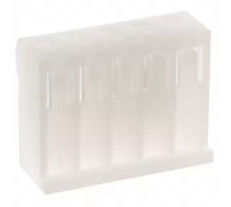 0009503081 5 P Rectangular Crimp Connector Housing Natural 0.156" 3.96mm
