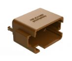 Brown thermoplastic DIP Connector offering multiple terminal types suitable for temperature conditions from minus 55 to plus 125 degrees Celsius