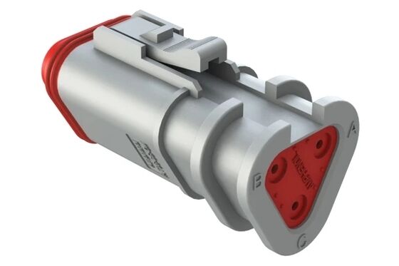 Amphenol AT06-3S-OMGRY Female Cable Connector, Rectangular Connector with reliable ingress protection for automotive wiring harness assembly